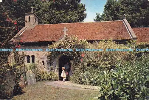 D172584 Isle of Wight. Bonchurch Old Church. J. Arthur Dixon