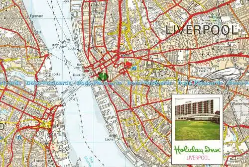 D172599 Liverpool. Holiday Inn. Ordnance Survey