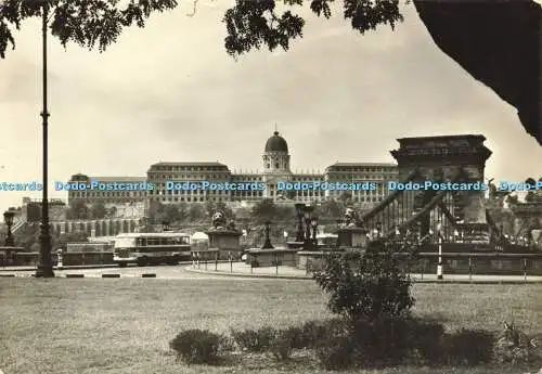 D171566 Budapest. Schloss mit der Kettenbrücke. Kepzomuveszeti Alap Kiadovallala