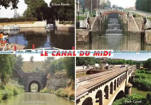 D169827 Le Canal Du Midi. Ecluse Ronde. Meridionales. Multi View