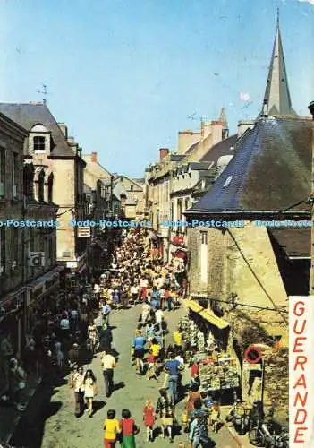 D174007 Guerande. La Rue St. Michel Rue Pietonne. C. A. P. Chilly Mazarin. 1975