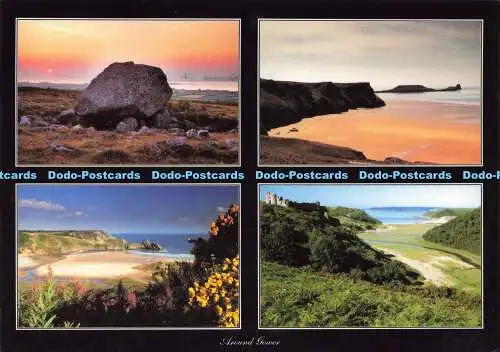 D171658 Around Gower. Markierungsknopf. Multi View