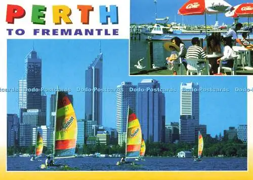 D172700 Perth. zu Fremantle. Perth City am Swan River und Fremantle. Sydney