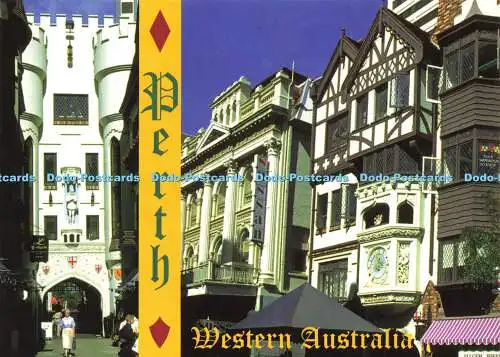 D172702 Perth. Western Australia. London Court in der Hay Street. Sydney Hughes. Mul