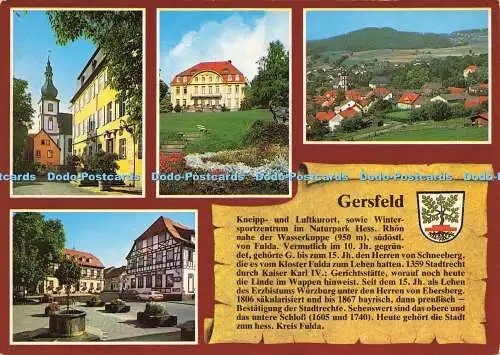 D172710 Gersfeld. Kneipp und Luftkurort. Emil Otterbein. Multi View