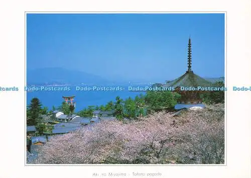 D171676 Aki No Miyajima. Tahoto Pagode