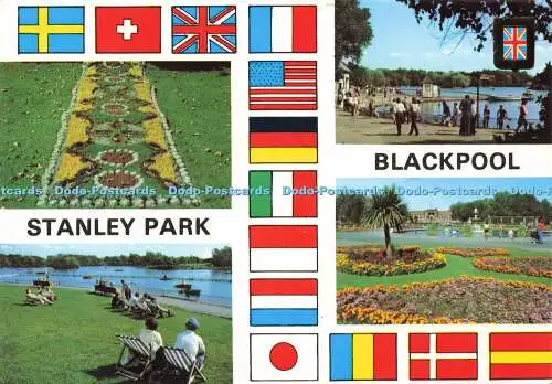 D172737 Blackpool. Stanley Park. Teppich See See. Fisa. Multi View