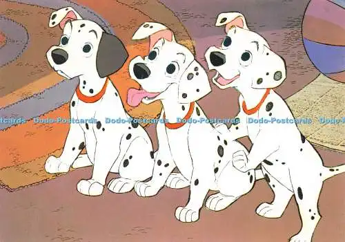 D172759 Drei Pongo- und Perdita-Welpen. Aus dem Walt Disney Film. 101. Dalmati