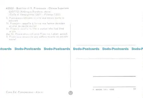 D174074 Assisi. Basilica di S. Francesco. Chiesa Superiore. St. Francis Recolls