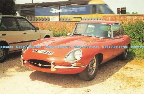 D172815 Jaguar R Type mit Inter City. Gedankenfabrik. Nr. 21. Crossroads Postc