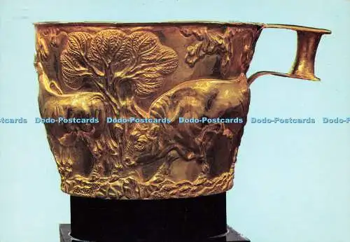 D175461 Athen. Nationalbogen. Museum. Goldbecher von Vaphio. Meisterwerk der