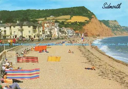 D175512 Sidmouth. Der Strand und die Esplanade. J. Lachs