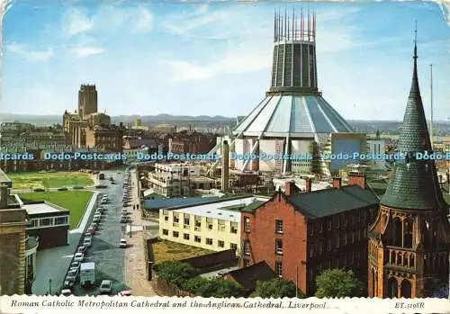 D170020 Liverpool. Römisch-katholische Metropolitankathedrale und die anglikanische Kathedrale