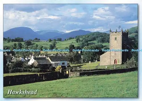 D175525 Hawkshead. Blick über Hawkshead, um darüber hinaus zu erzählen. Millstone Karten