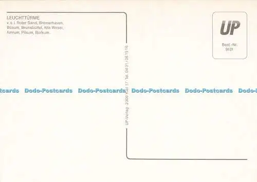 D172923 Leuchtturme an der Nordsee. v.o.l. Roter Sand. UP. Multi View
