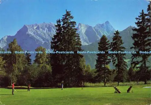 D175566 Bad Ragaz. Golfplatz mit Falknis. Fetzer