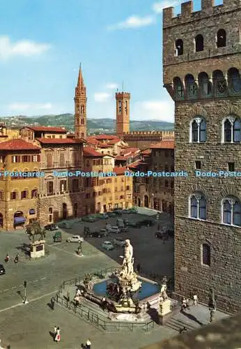 D174248 Firenze. Platz der Signoria. Detail. Giusti di S. Becocci. Kodak Ekt