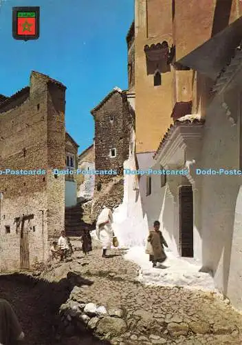 D174263 Chaouen. Andalusische Straße. Fisa. Postales Escudo de Oro. Nr. 15