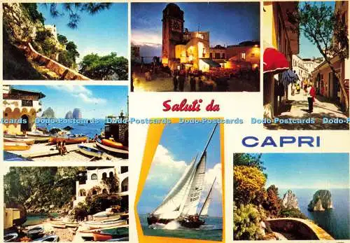 D172983 Saluti da Capri. Cesare Capello. Multi View