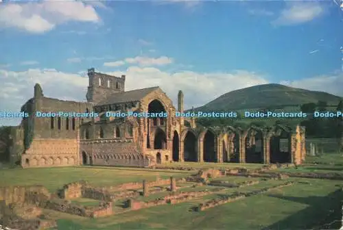 D172989 Melrose Abbey und die Eildon Hills. W. S. Thomson. Robert MacLehose