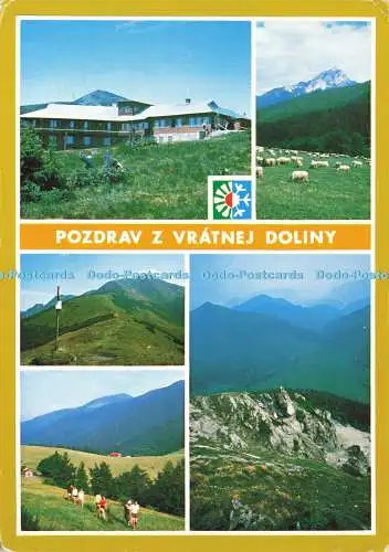 D173003 Pozdrav Z Vratnej Doliny. Die kleine Fatra. Drücken Sie C. S. T. K. Foto. Z. Z