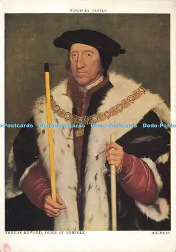 D173013 Windsor Castle. Thomas Howard. Herzog von Norfolk. Holbein. Waterlow