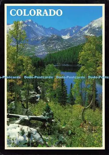 D174314 Colorado. Blick auf Bear Lake und Longs Peak im Rocky Mountain National