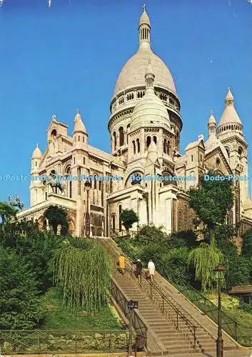 D173019 Paris. Die Basilika Sacre Coeur in Montmartre. Abeille Cartes. Lyna Pari