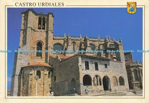 D170180 Castro Urdiales. Kantabrien. Sta. Marienkirche. Fisa. L. Dominguez. M. Bl