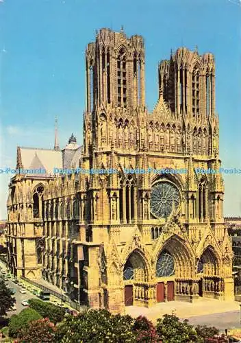 D173055 Reims. La Cathedrale. Wertvolles Ensemble. Kollektion Reims Cathedrale. 1973