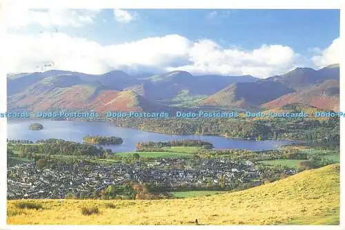 D175696 Keswick auf Derwentwater. Mikeye Karten