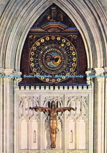 D174390 Somerset. Wells Cathedral. Die Uhr. Ende 14. Jahrhundert. J. Arthur Dixo