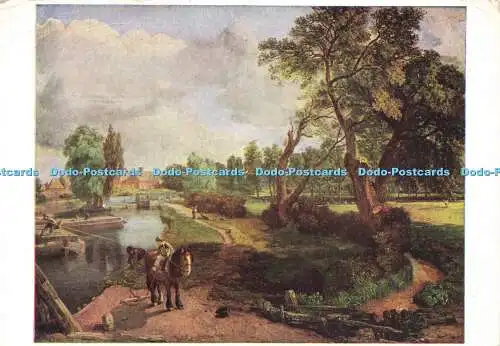 D175723 London. Nationalgalerie. Flatford Mill. Constable. John. Die Medici Soc