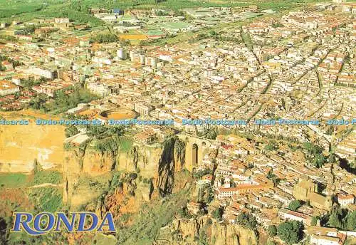 D175733 Ronda. Vista Aerea. A. M. Studio Editores. Paisajes Espanolen