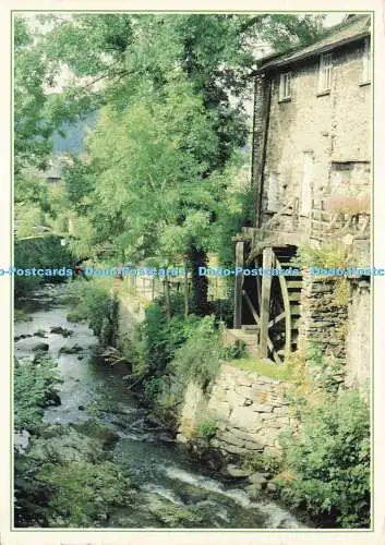 D174523 Cumbria. Ambleside. Die alte Mühle. Das Wasserrad. J. Arthur Dixon. Phil