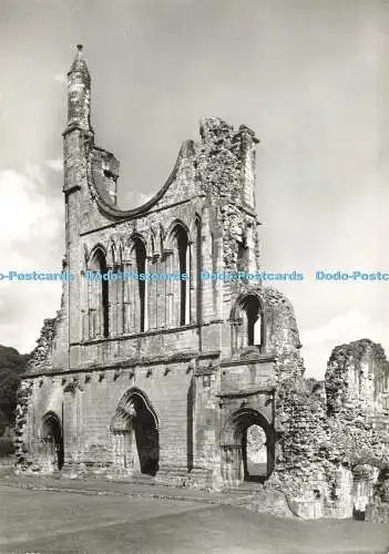 D174532 Yorkshire. Byland Abbey. Die Westfront. Krone. Ministerium für öffentliches Bauen