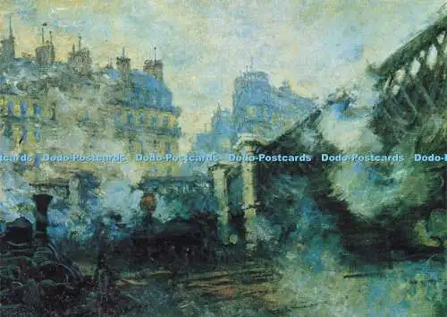 D175877 Gare Saint Lazare. Pont de l Europe. Claude Monet