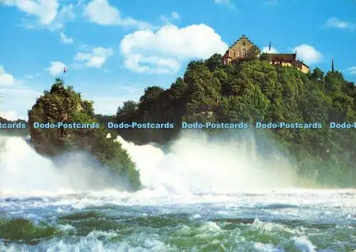 D175946 Rheinfall mit Schloss Laufen. Fotoglob. Wehrli