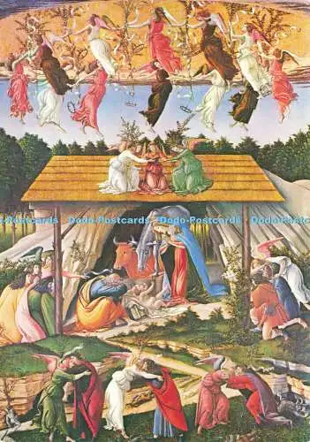 D174658 Die mystische Krippe. Medici Society. Sandro Botticelli