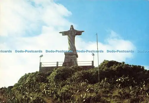 D176058 Madeira. Statue eines Christus in Ponta do Garajau. Carvao. Martins und Sil