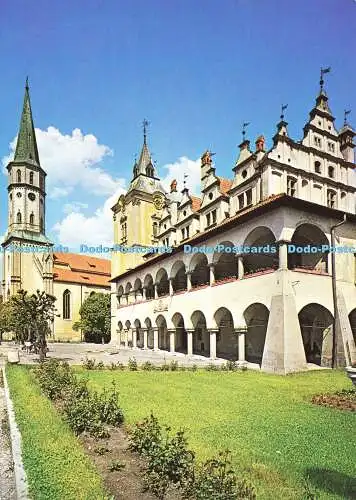 D174821 Levoca. Rathaus und gotische Kirche. Hauptaltar. Werk von Meister Pavol fr