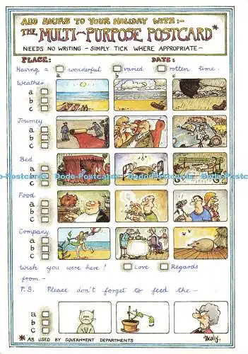 D174927 Fügen Sie Ihrem Urlaub Stunden hinzu mit der Mehrzweck-Postkarte. J. Arthur Dix