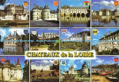 D177453 Chateaux de la Loire. Blois. Valoire. Leconte. J. Benazet. Multi View