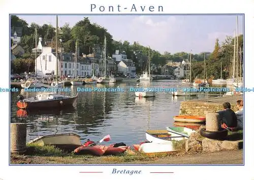 D175036 Bretagne. Der kleine Hafen von Pont Aven. YCA Quimper. Y. R. Caoudal. 1