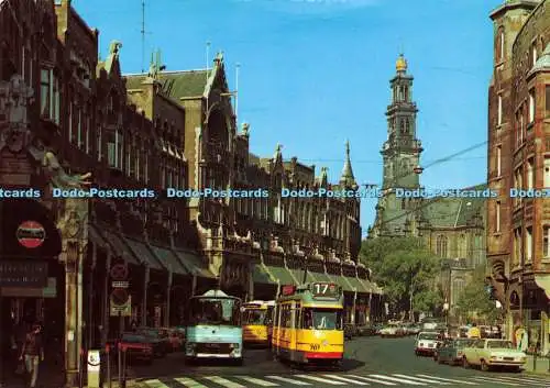 D177578 Amsterdam. Raadhuisstraat traf Westerkerk. Schlitten fahren. Krüger