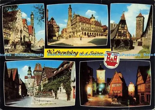 D176415 Rothenburg ob d. Tauber. Plonlein. Edmund von König. Multi View