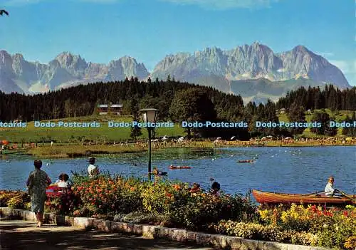 D177607 Kitzbühel. Schwarzsee Mit Wildem Kaiser. Wilhelm Angerer. F. Sochor