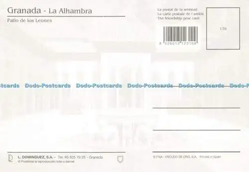 D177643 Granada. La Alhambra. Fisa. L. Dominguez