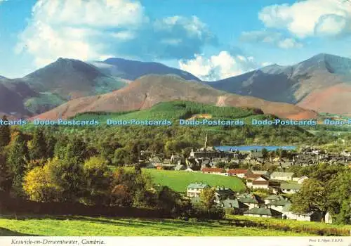 D175246 Cumbria. Keswick auf Derwentwater. John Hinde. E. Nagele. F.R.P.S. 198