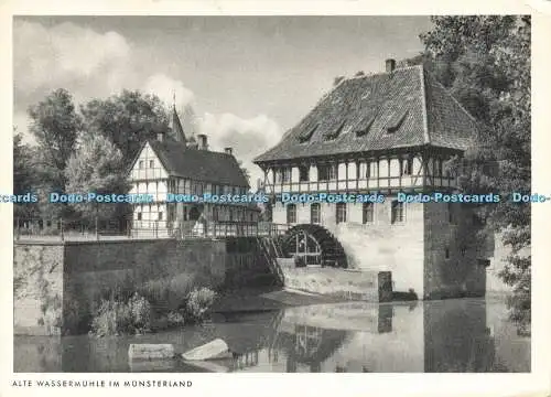 D176573 Alte Wassermuhle im Münsterland. Hans Andres. Hans Hartz